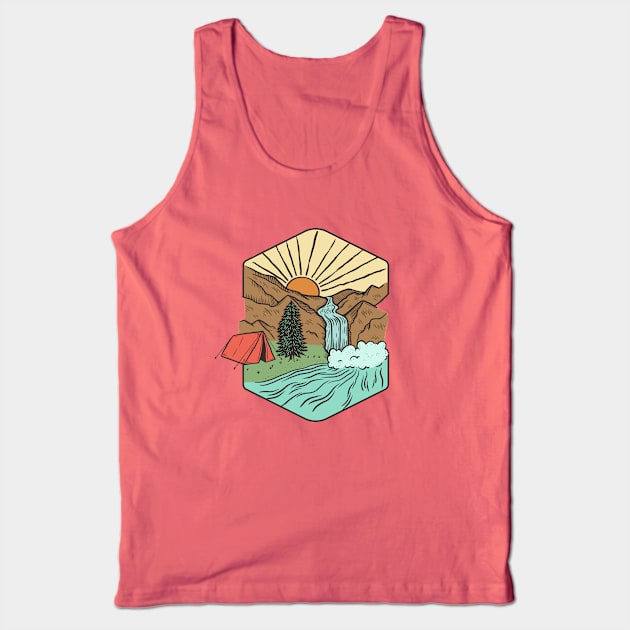 I love camping and hiking Tank Top by Spatium Natura